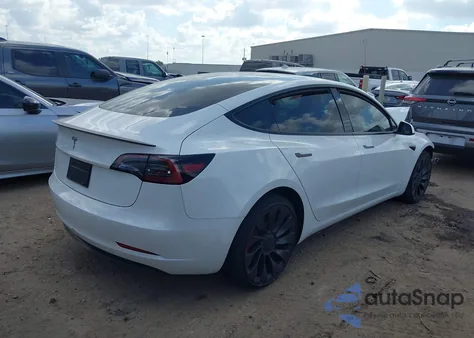 2023 Tesla Model 3 Performance Dual Motor All-Wheel Drive from USA, damaged, VIN 5YJ3E1EC6PF693076